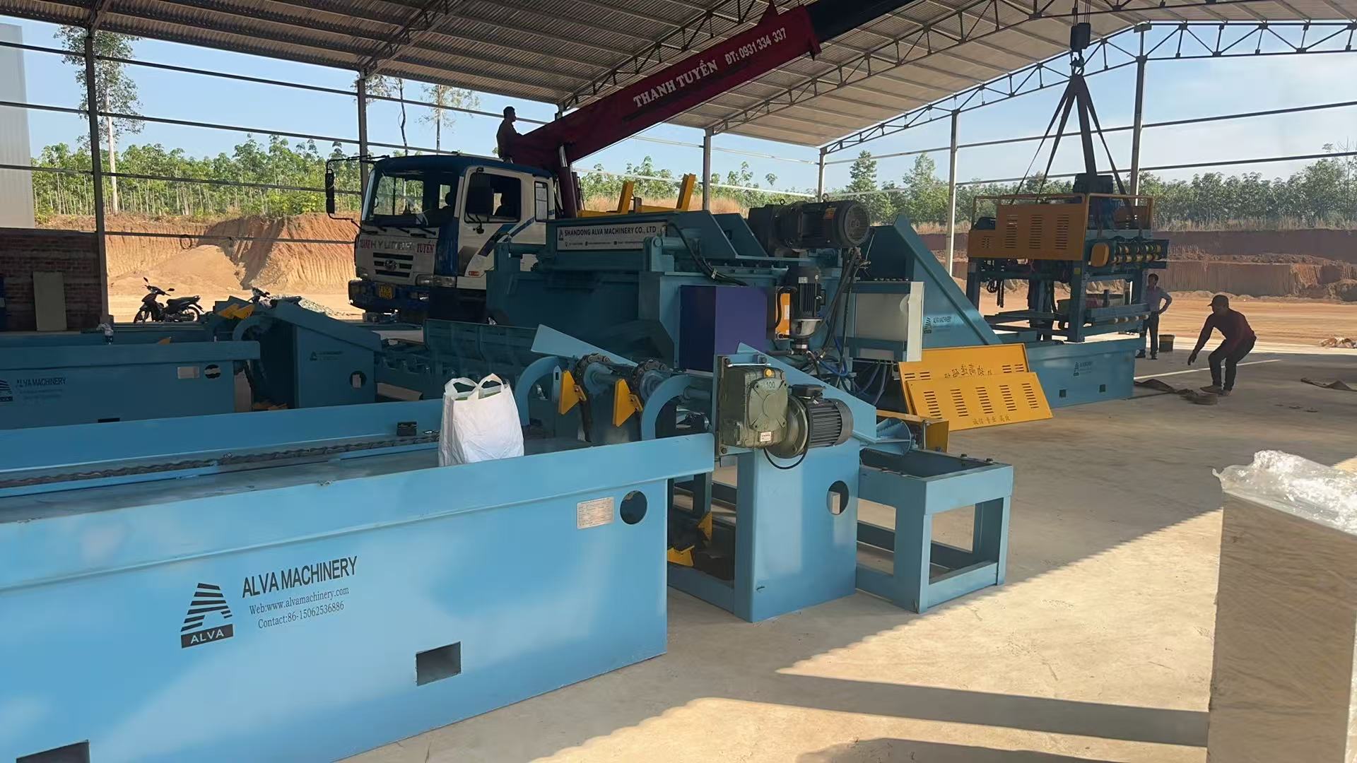 La ligne de production de machines &agrave; &eacute;plucher Alva a atterri au Vietnam