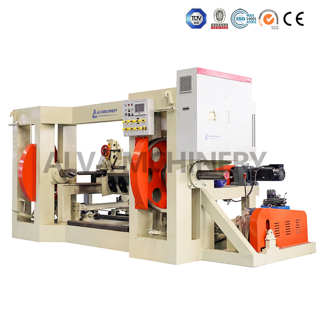 Mesin Pengupas Veneer Spindel 4 kaki