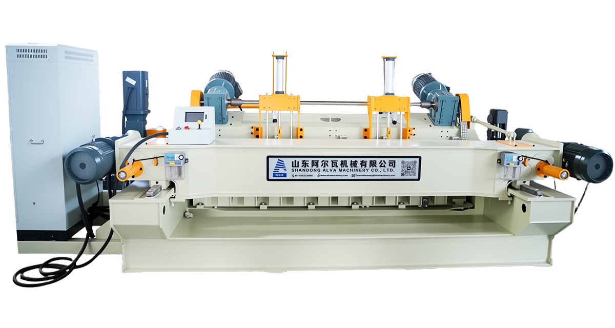 D&acirc;y chuyền b&oacute;c vỏ gỗ veneer CNC tự động